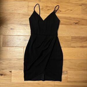 Lulu's Classic Black Mini Dress